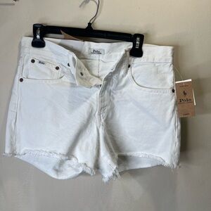 Polo by Ralph Lauren Women's White Denim Shorts Size 28